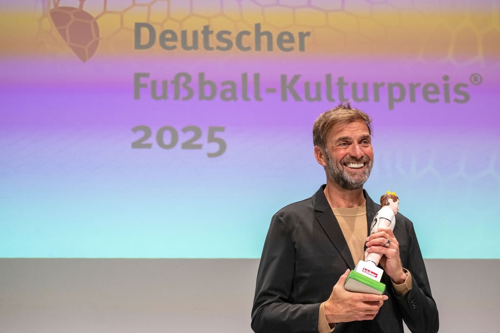 Jürgen Klopp war beim Galaabend zu Scherzen aufgelegt.