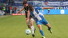 Alexander Nollenberger (re.) versuchte alles, am Ende unterlag der 1. FC Magdeburg bei der vergangenen Partie gegen Preußen Münster trotzdem 0:5.