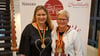 Debütantin Stefanie Rennau (links) mit Partnerin Regina Höger (Bayreuth). Das „ungeplante Doppel“ gewann die Deutsche Seniorenmeisterschaft im Para-Tischtennis.