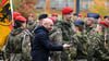 Innenminister René Wilke hielt bei dem Gelöbnis in Beelitz eine Rede.