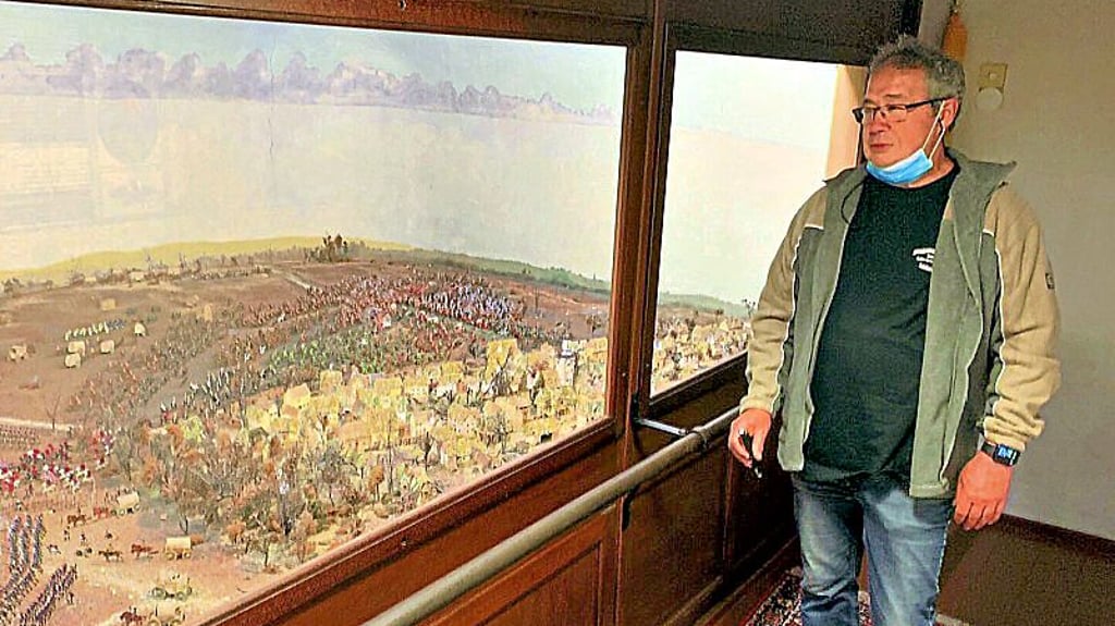Matthias Krämer (hier ein Foto aus Corona-Zeiten) präsentiert das Diorama.