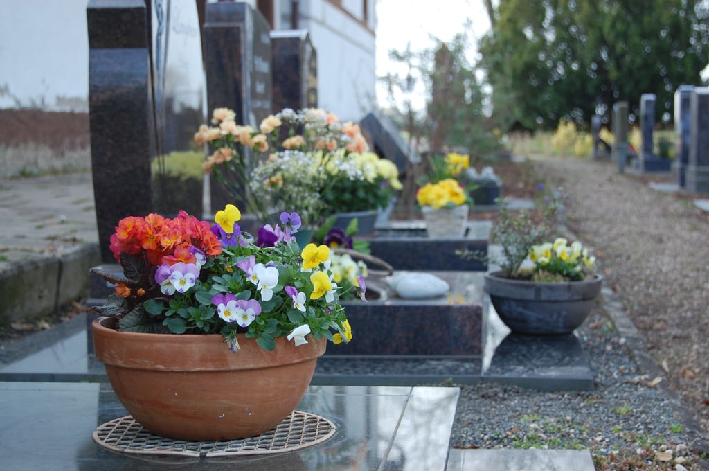 Urnengräber auf dem Lützener Friedhof