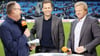 Oliver Bierhoff (M.) und Oliver Kahn (r) zählen die deutsche Mannschaft nicht zu den WM-Titelkandidaten. (Archivbild)