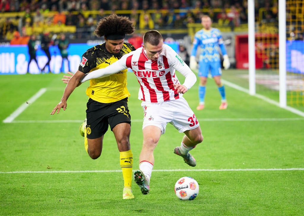 Glücklos gegen Köln: Karim Adeyemi (l).