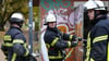 Einsatzkräfte der Freiwilligen Feuerwehr Stendal löschten einen Brand in einer öffentlichen Toilette an der Hospitalstraße in Stendal.