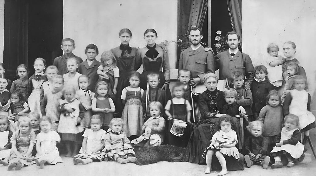 Die Kleinkinderschule Branderoda um 1880.