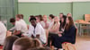Schüler des Freiherr-vom-Stein-Gymnasiums in der Aula.
