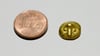 Die gefundene Goldmünze ist kleiner als ein Centstück.