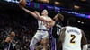 Ohne LeBron James und Luka Doncic lief bei den Lakers alles über Austin Reaves (Mitte).