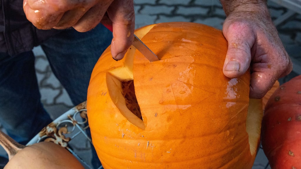 Der Burg-Herbst ist eine Mischung aus Halloween und Herbstmarkt - da dürfen Kürbisse nicht fehlen.
