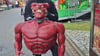 Diese Teufelsfigur wurde von der Geisterbahn gestohlen.