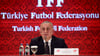 Der Präsident des Türkischen Fußballverbands Ibrahim Haciosmanoglu.