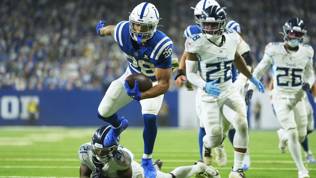 Drei Touchdowns gegen die Titans - das gelang Jonathan Taylor zum dritten Mal in Serie.