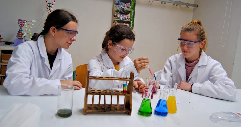 Experimente, wie hier in Chemie, sind für Grundschüler immer wieder spannend und sollen das Interesse wecken.
