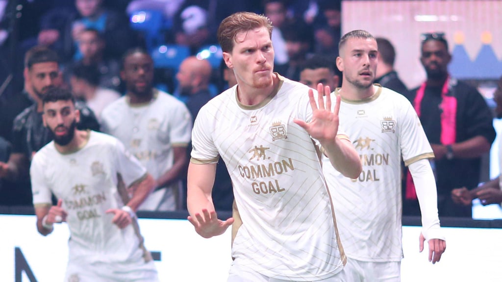 Marcel Halstenberg an Spieltag zwei der Icon League in Hamburg.