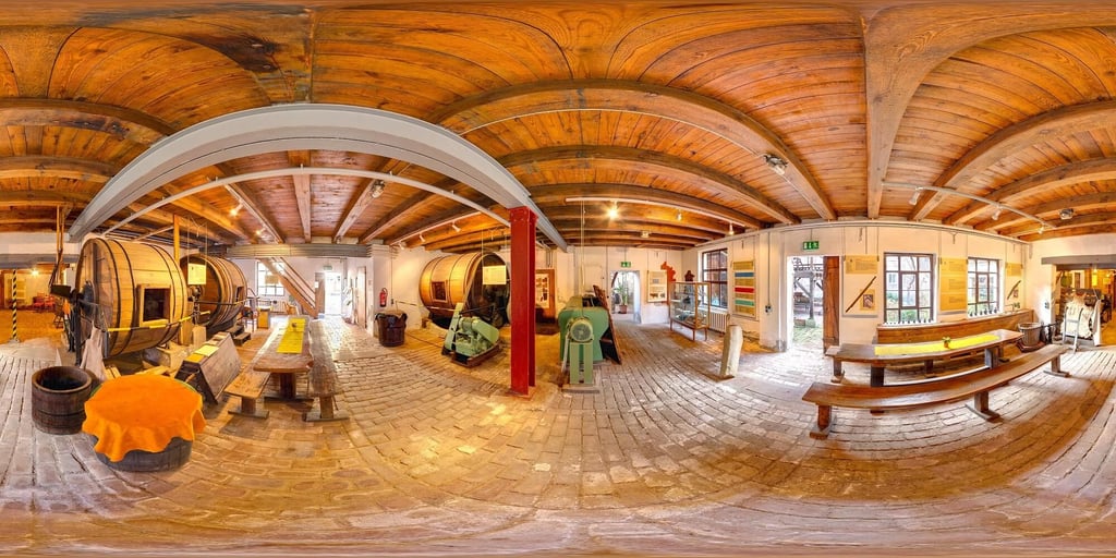 Panorama-Aufnahme von der Historischen Gerberei in der Hainstraße in Burg.