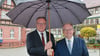 Thüringens Ministerpräsident Mario Voigt und Sachsen-Anhalts Ministerpräsident Reiner Haseloff (beide CDU) trafen sich bei einer gemeinsamen Kabinettssitzung im Harz.
