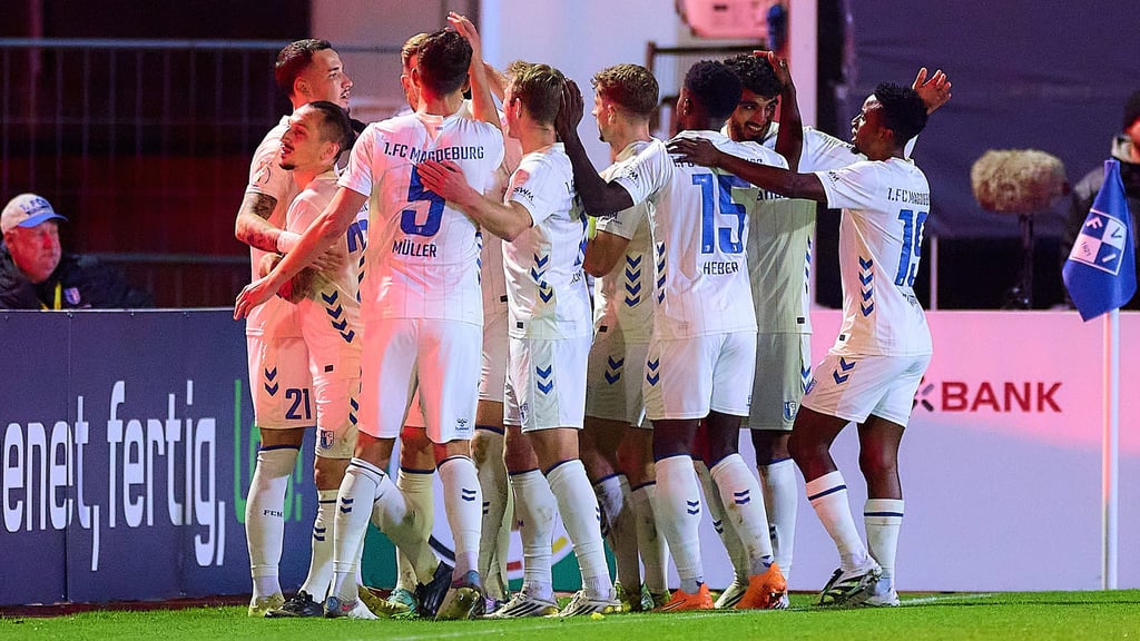Der 1. FC Magdeburg jubelte über drei Tore – und hätte sogar noch häufiger jubeln können.
