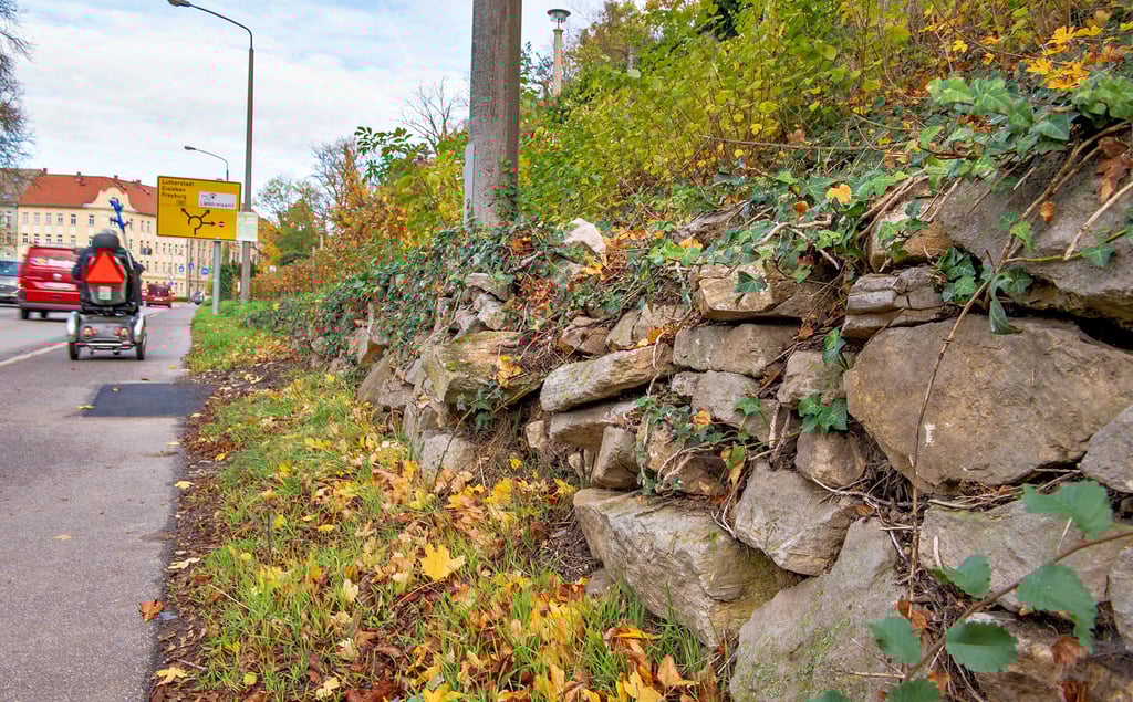Die Sanierung der Trockenmauer am Radweg entlang der Bundesstraße 180 ist eine der Maßnahmen.