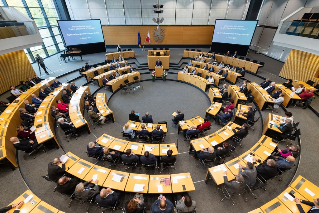 Im Thüringer Landtag will die AfD in einem Sonderplenum über Linksextremismus sprechen. (Archivbild)