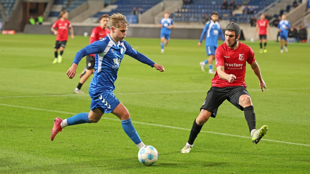 Mit mehr Kaltschnäuzigkeit hätte der 1. FC Magdeburg II um Magnus Baars mindestens ein Tor erzielen können.