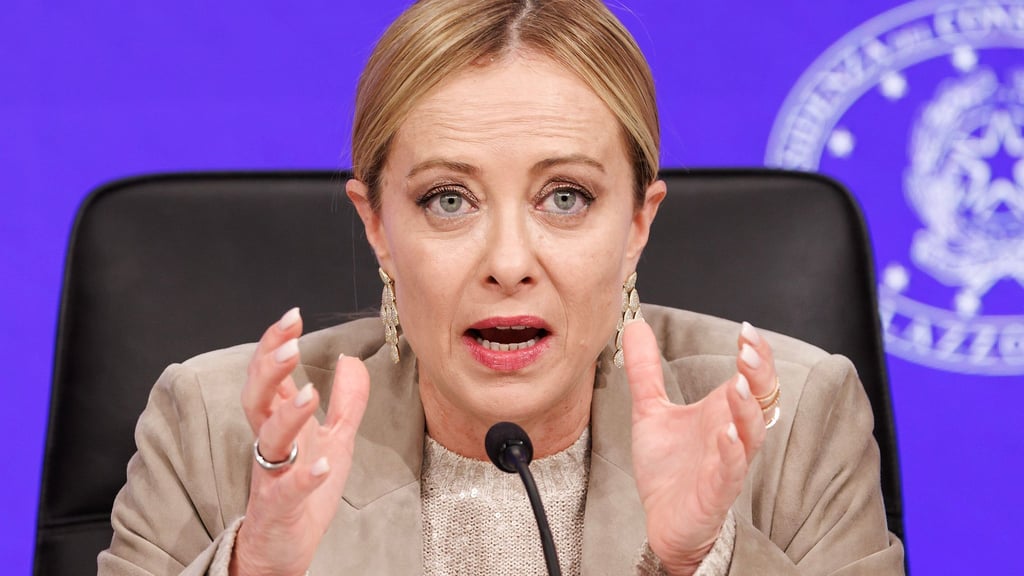 Italiens rechte Ministerpräsidentin Giorgia Meloni treibt den Umbau der Justiz voran. (Archivbild)