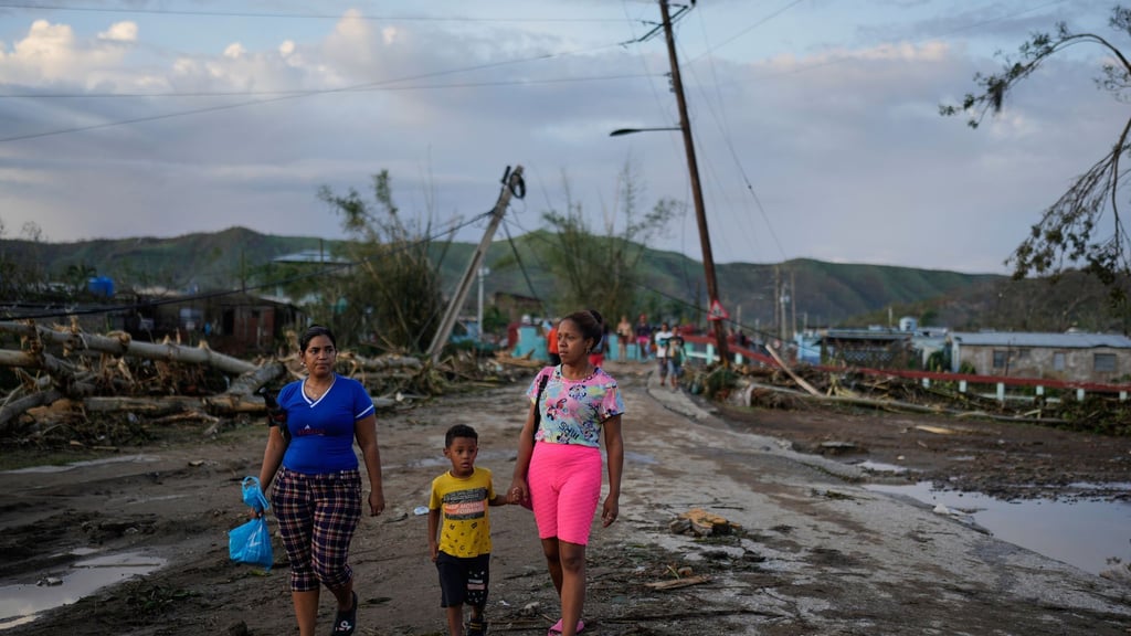 Auf Jamaika zerstörte der Sturm Häuser und riss zahlreiche Bäume und Strommasten um.