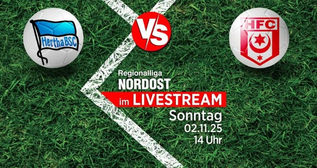 Der Hallesche FC spielt am 2. November bei Hertha BSC II. Wir zeigen das Spiel der Regionalliga Nordost ab 14 Uhr exklusiv im Livestream.