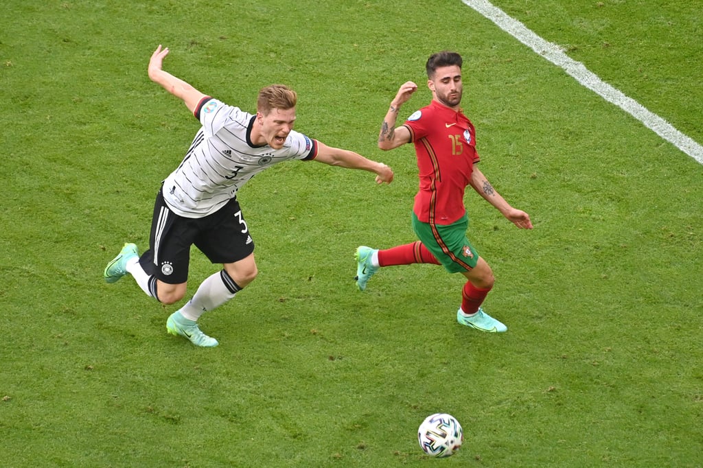 Marcel Halstenberg 2021 in der EM-Vorrunde gegen Portugals Ricardo