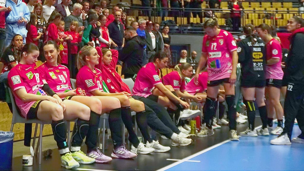 Sichtbare Enttäuschung: Die Wildcats nach der Niederlage in Zwickau, der siebten im siebten Saisonspiel.