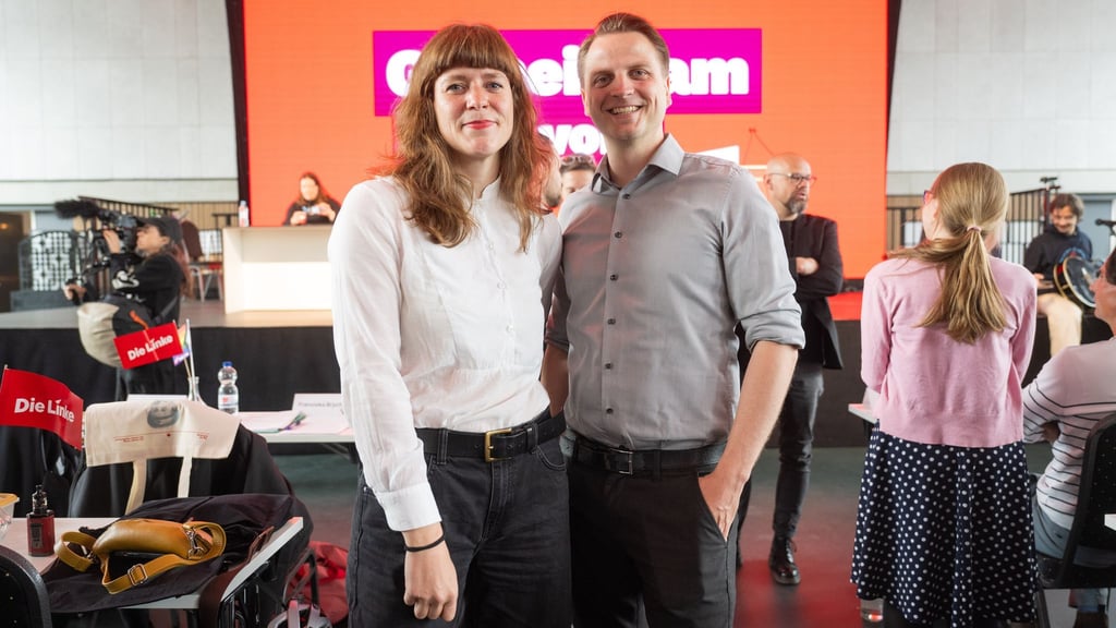 Die beiden Landesvorsitzenden der Linke in Berlin, Kerstin Wolter und Max Schirmer, haben zusammen mit etlichen anderen einen Antrag zum Thema Nahost eingebracht. (Archivfoto)