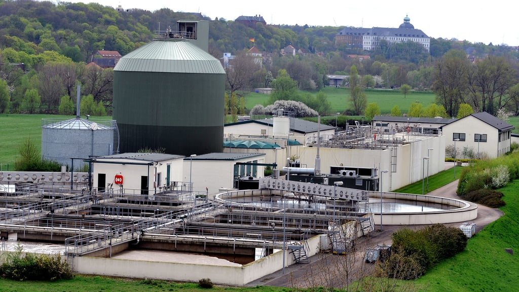 Ein Blick auf das Weißenfelser Klärwerk