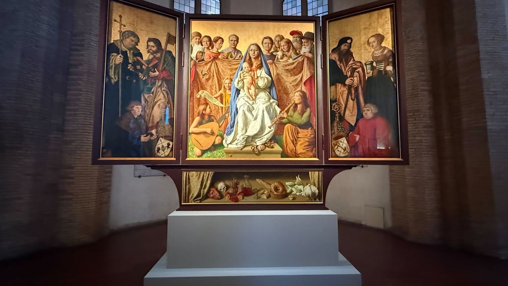 Der Cranach-Triegel-Altar steht nun für zwei Jahre in der Kirche Santa Maria della Pietà in Rom.