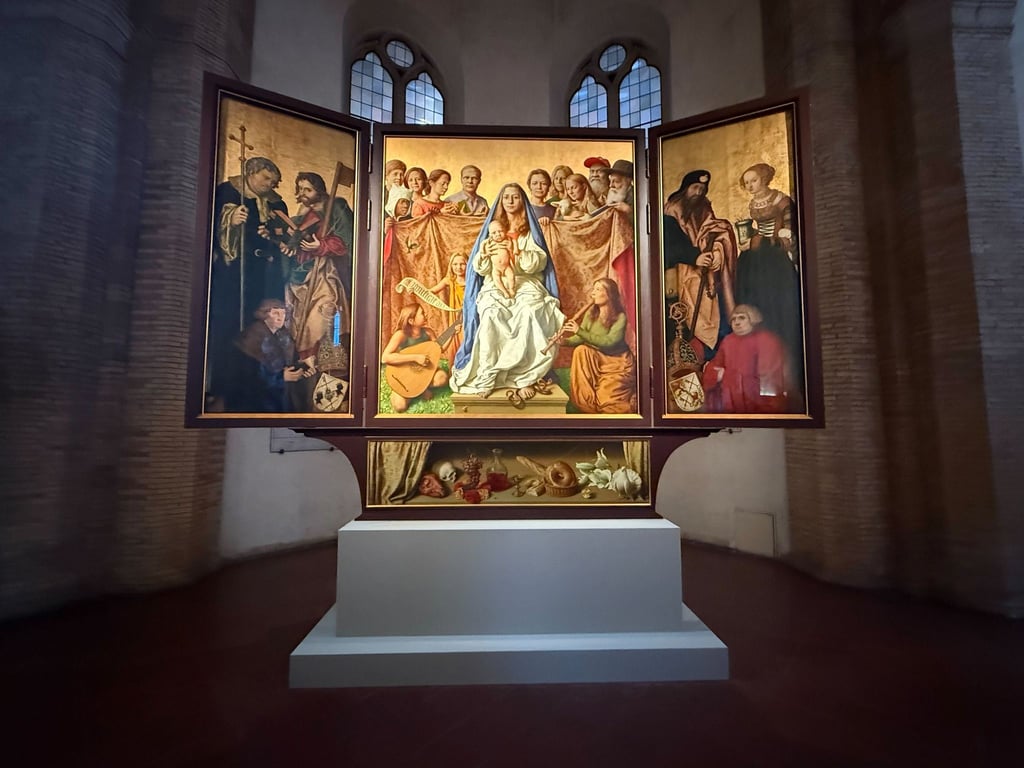 Der Cranach-Triegel-Altar steht nun für zwei Jahre in der Kirche Santa Maria della Pietà in Rom.