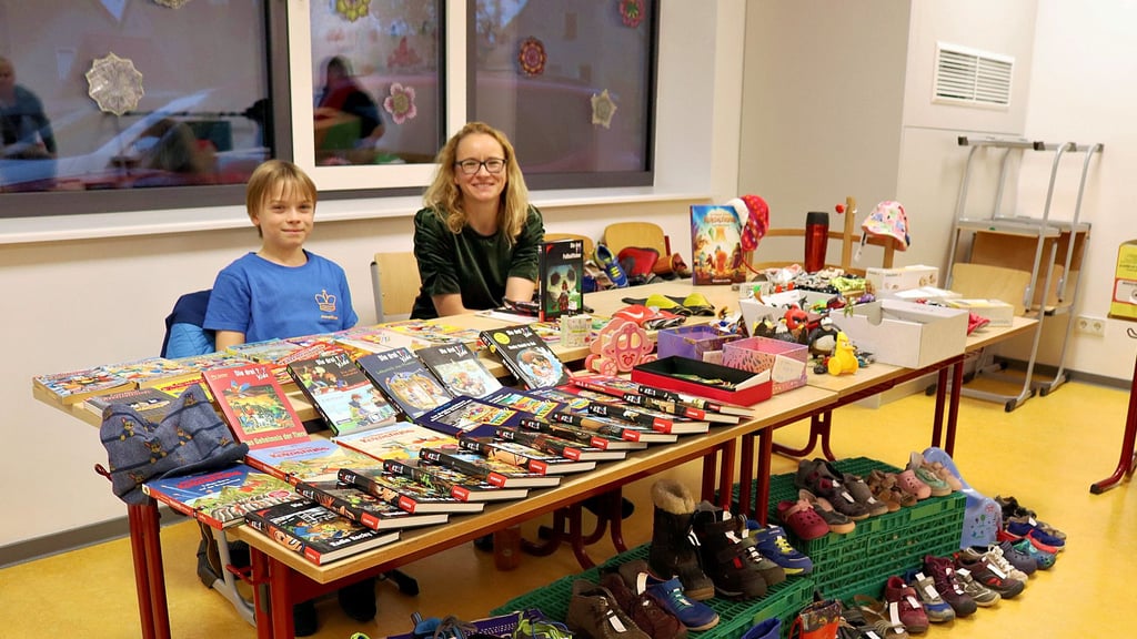 Seit Jahren ein Treffpunkt zum stöbern: die Kleiderbörse in der  Grundschule Welsleben. 