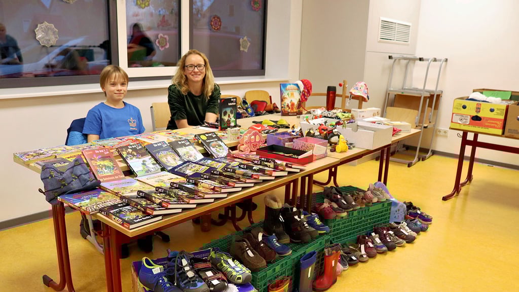 Seit Jahren ein Treffpunkt zum stöbern: die Kleiderbörse in der  Grundschule Welsleben. 