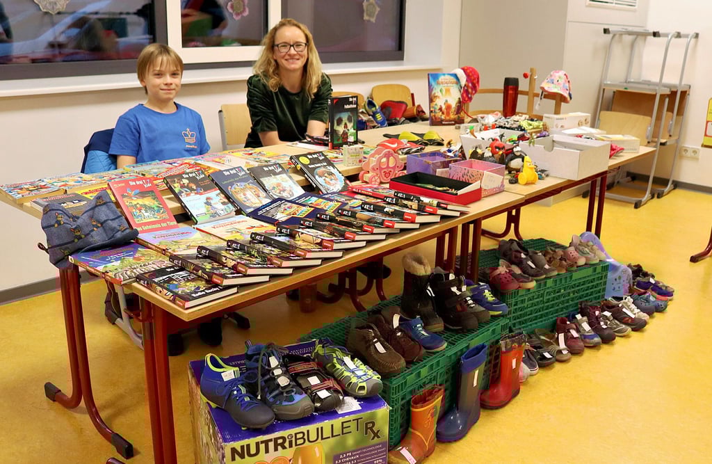 Seit Jahren ein Treffpunkt zum stöbern: die Kleiderbörse in der  Grundschule Welsleben. 