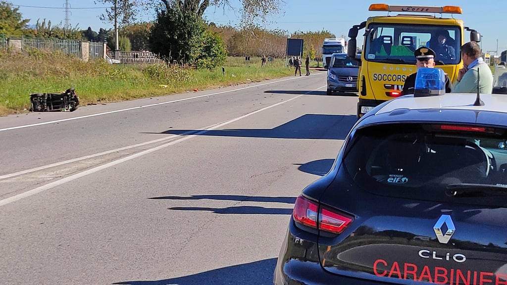 Der Unfallort bei Como, wo Josep Martinez mit dem Gefährt eines Rentners kollidierte.