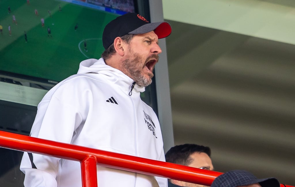 Beim bislang letzten Spiel der Bayern bei Union saß Heimtrainer Steffen Baumgart auf der Tribüne. (Archivbild)