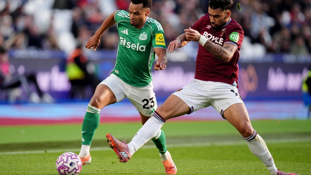 West Hams Lucas Paqueta traf zum 1:1-Ausgleich gegen Newcastle United.