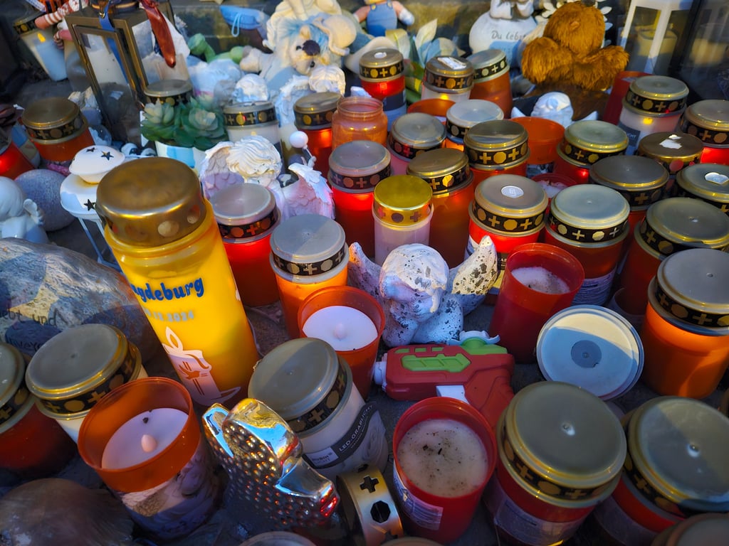 Gedenken an den Anschlag auf den Magdeburger Weihnachtsmarkt.