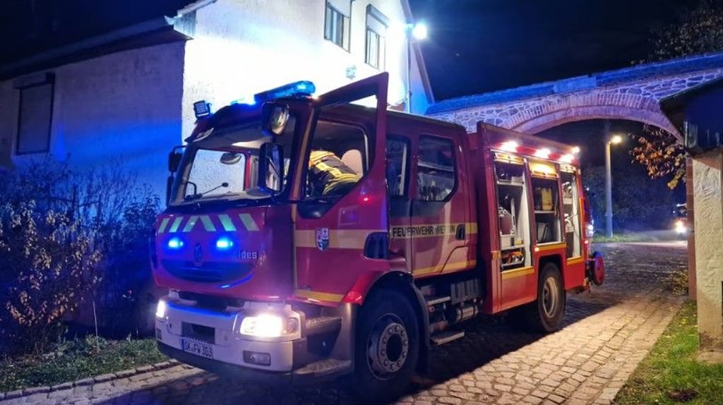 Die Feuerwehr kam Wettin-Löbejüner Ortsteil Mücheln mit einem Großaufgebot zum Einsatz.