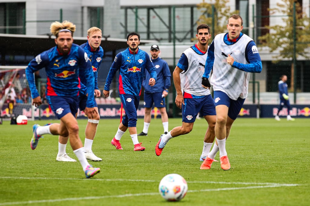Kampl, Schlager, Elmas, Silva, Klostermann (v.l.n.r.): Zwei sind weg, zwei dürfen gehen, einer soll bleiben.