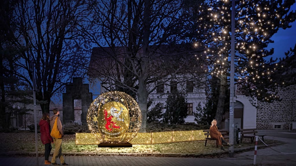 Auf dem Freiheitsplatz in Magdeburg-Olvenstedt wird auch 2025 wieder die Lichterwelt stehen. Sie wird aber durch weitere Elemente ergänzt. 