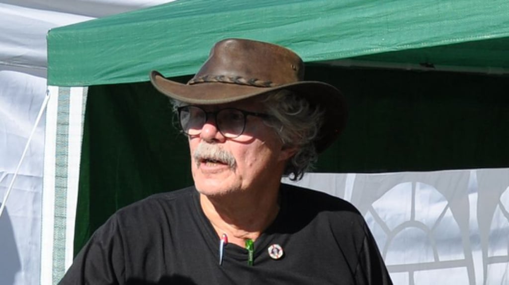 Robert Beuermann aus Genthin beim Kartoffelfest in Altenplathow.