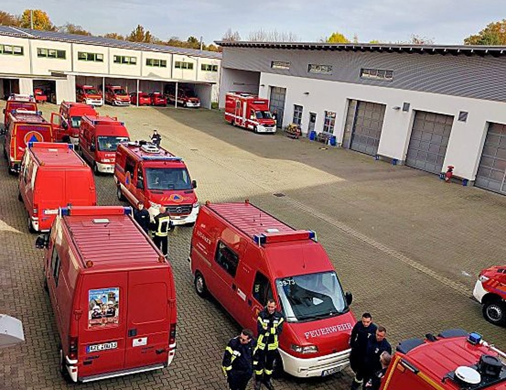 Zahlreiche Feuerwehren hatten Vertreter nach Dessau geschickt.