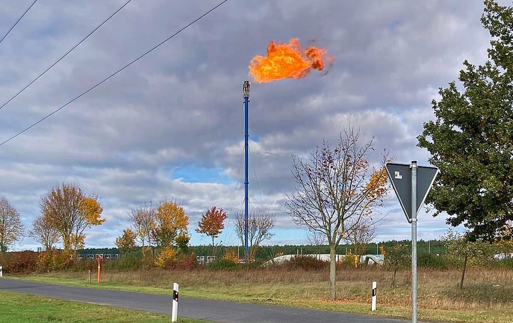 In Morxdorf ist Erdgas kontrolliert abgefackelt worden.