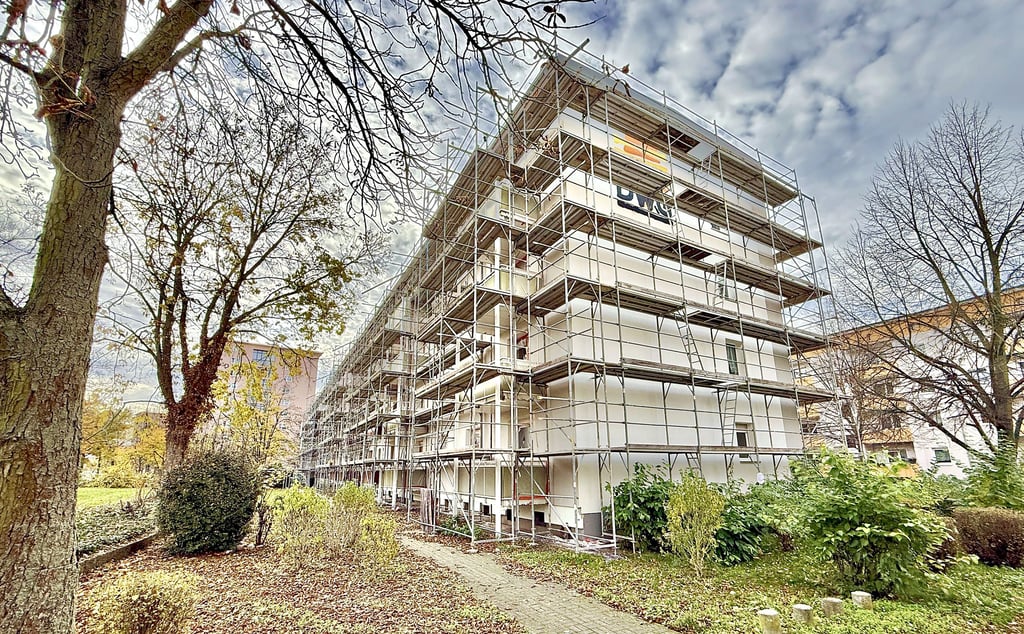 In der Kantorstraße in Dessau saniert die DWG einen Wohnblock.