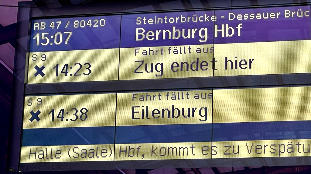 Mittwoch war es ein Notfall. In Kürze fallen Züge am Hauptbahnhof Halle wieder wegen einer Sperrung aus.
