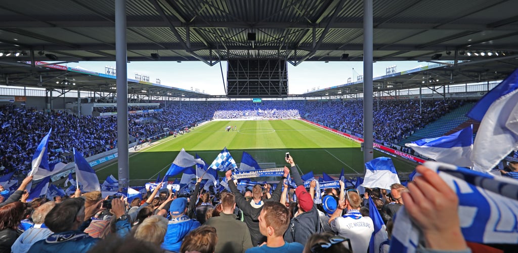 Bei Heimspielen des FCM strömen tausende Fans in die Avnet-Arena.